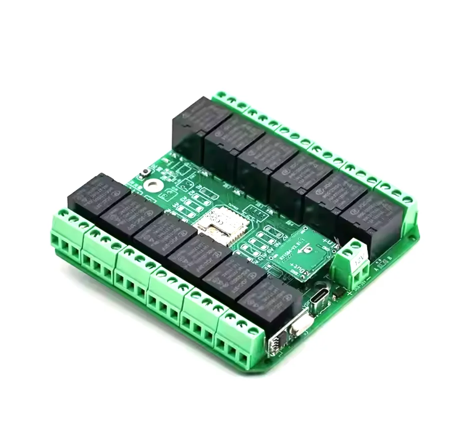 DC 7-27V Tuya 12 Canais WiFi/Zigbee Módulo de Relé 12CH Casa Inteligente Sem Fio