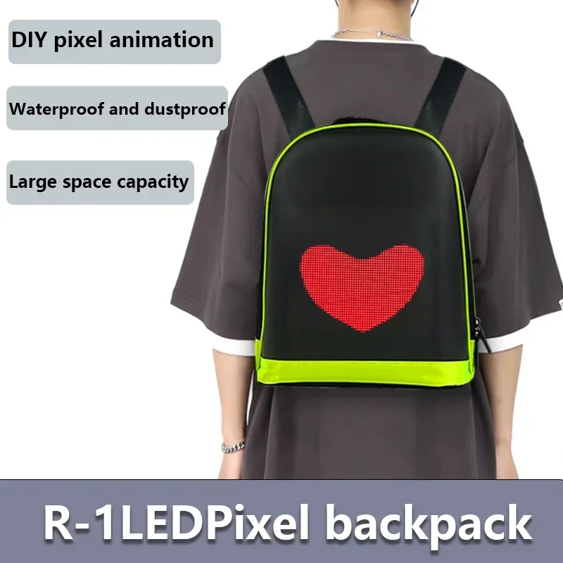 Mehrsprachiger LED-Werbe rucksack tragbare Kinder/Erwachsene LED-Rucksack Plakat Smart App programmier bare Bildschirm Zeichen Display Taschen