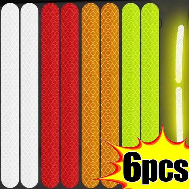 Автомобильные зеркала заднего вида, отражающие наклейки, универсальные предупреждающие светоотражающие полосы для предотвращения столкновений, авто внешние аксессуары, отражающая лента