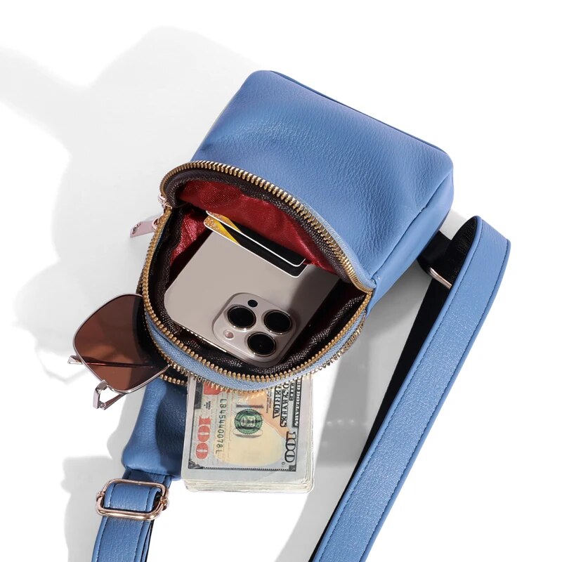 Explosivo Tendência Peito Bag Moda Casual Cross-body Bag 2023 New Wide Shoulder Strap Simples Bolsa de Ombro Mulheres