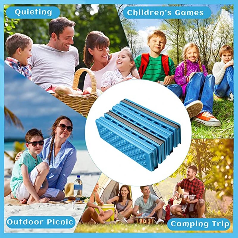 Waben-Massagematte, 6-fach, XPE-Kissen, Outdoor, Wandern, Camping, Training, Park, faltbares Kissen, Picknick, Sitzen, feuchtigkeitsbeständiges Pad