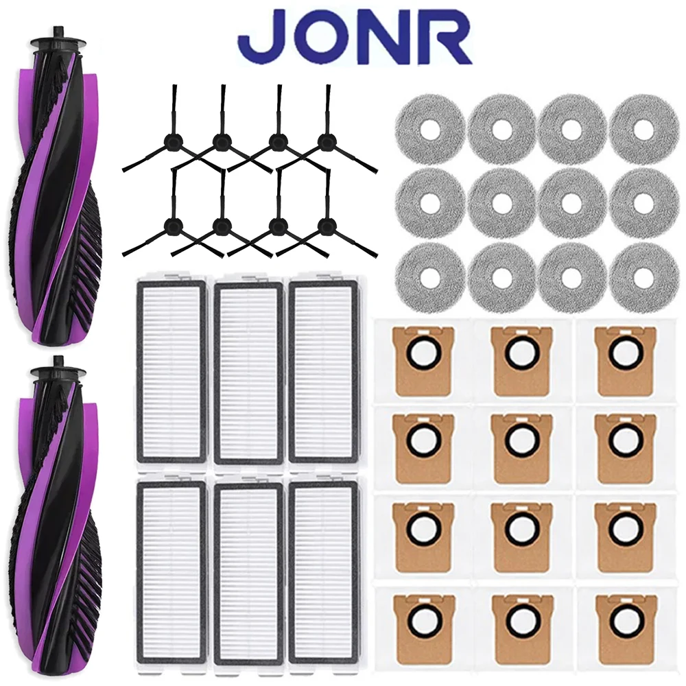 Accessory Kit For JONR P20 PRO Robot Vacuum Cleaner, Main Side Brush Hepa Filter Mop Cloth Dust bag Replacement Parts