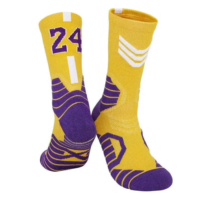 Professionelle Basketball Socken Männer Verdickte Mid-kalb Kinder Anti-slip Hohe-kalb Handtuch Unten Sport Socken Polypropylen Stoff