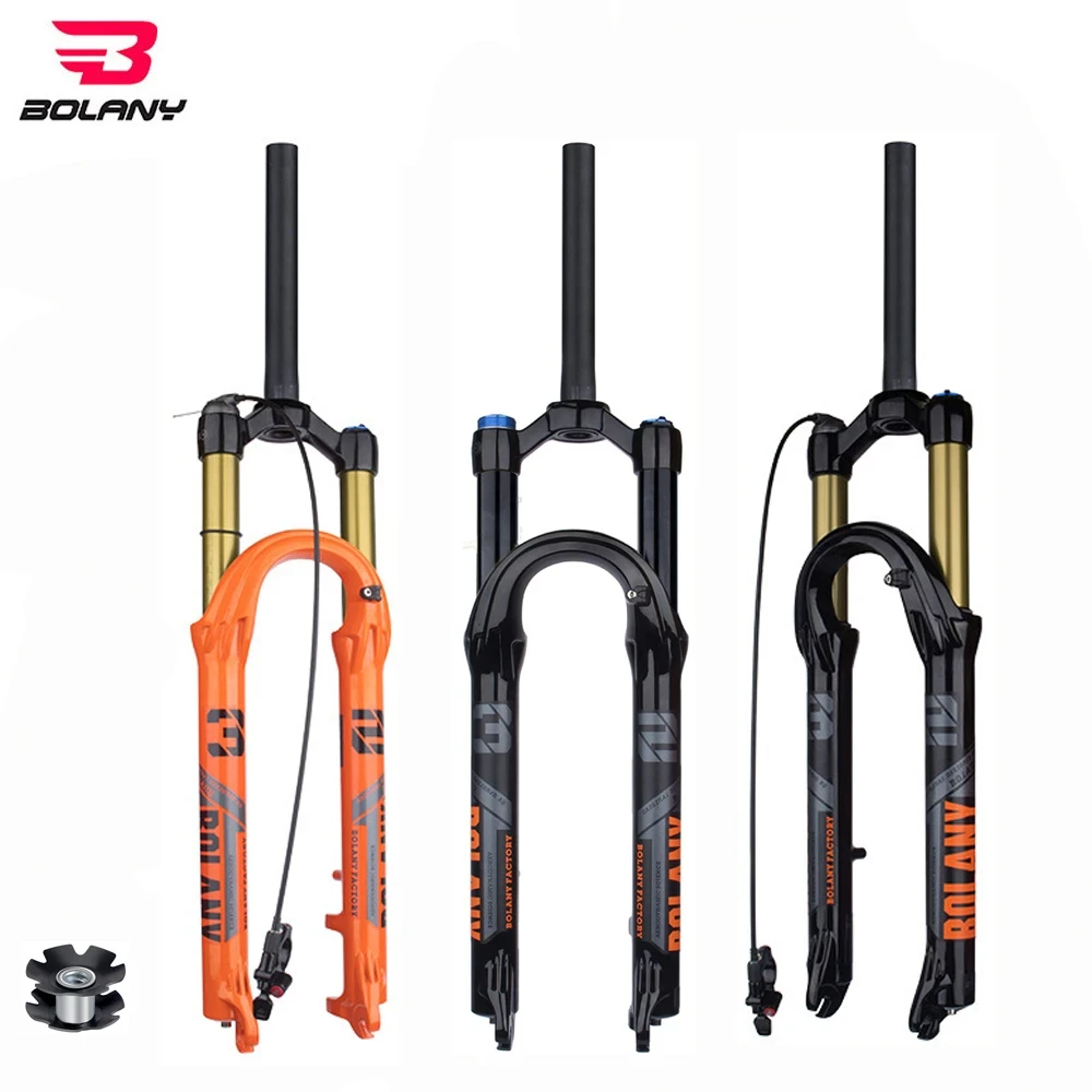 bolany Mountain Bike Fork 29 inch bike suspension MTB Air Suspension fork shock absorbing fork MTB fork Downhill suspension fork
