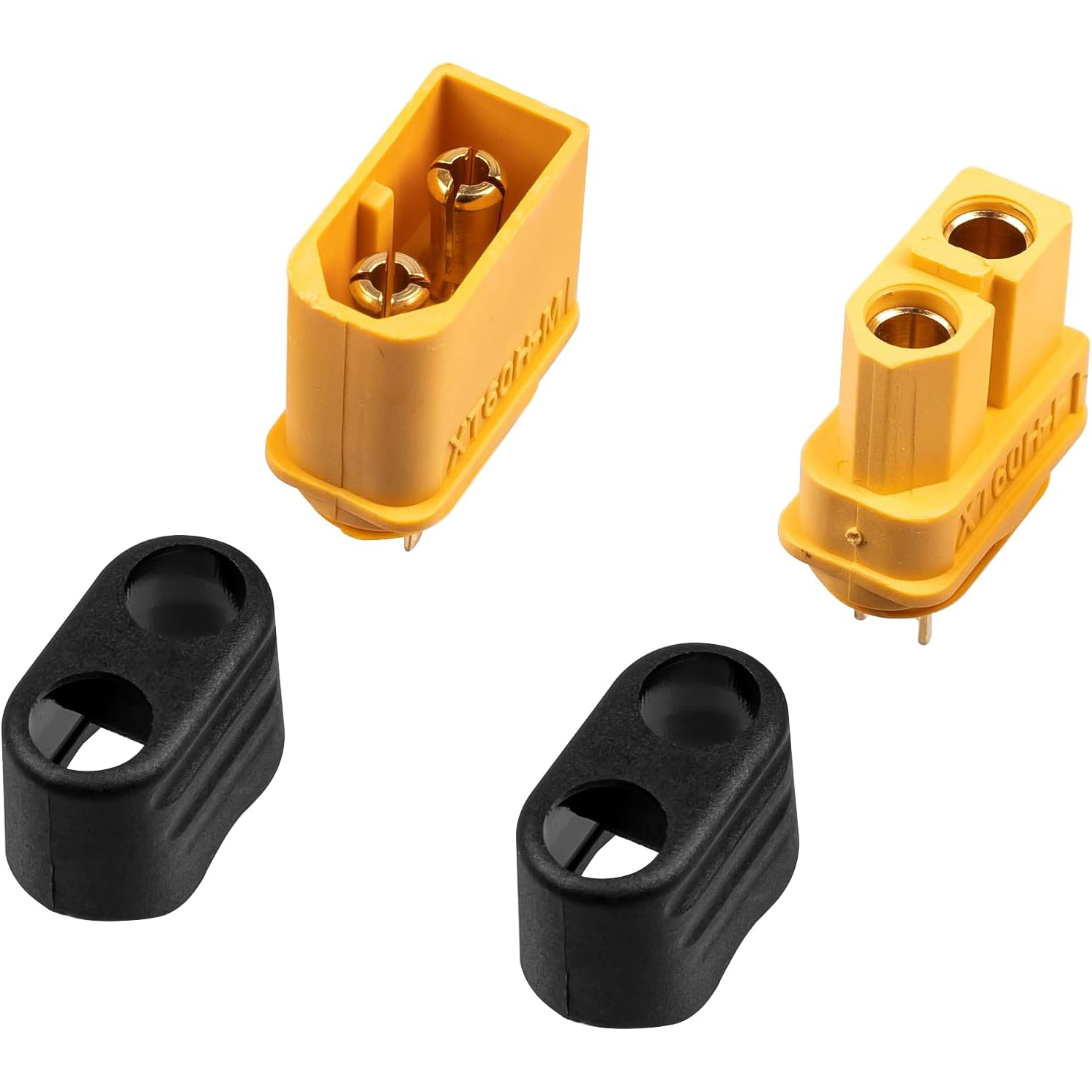 10 pares de conectores xt60h (atualização xt60), conectores de bala macho fêmea xt60h com bainha para bateria de lítio, aviões rc, carro