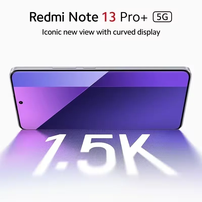 Xiaomi Redmi Note 13 Pro Plus 5G Global Version 256GB/512GB MediaTek Dimensity 7200-Ultra 6.67'' 3D-Curved 1.5K 120Hz Display ,1