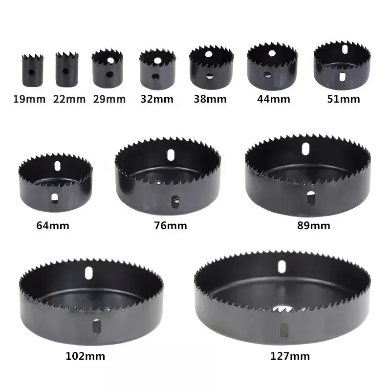 3PC Hole Saw ยิปซั่มบอร์ดรูเปิด 32-54 มม.เพดานเจาะเครื่องมือ 6PC Bubble Shell Assembly ชุด