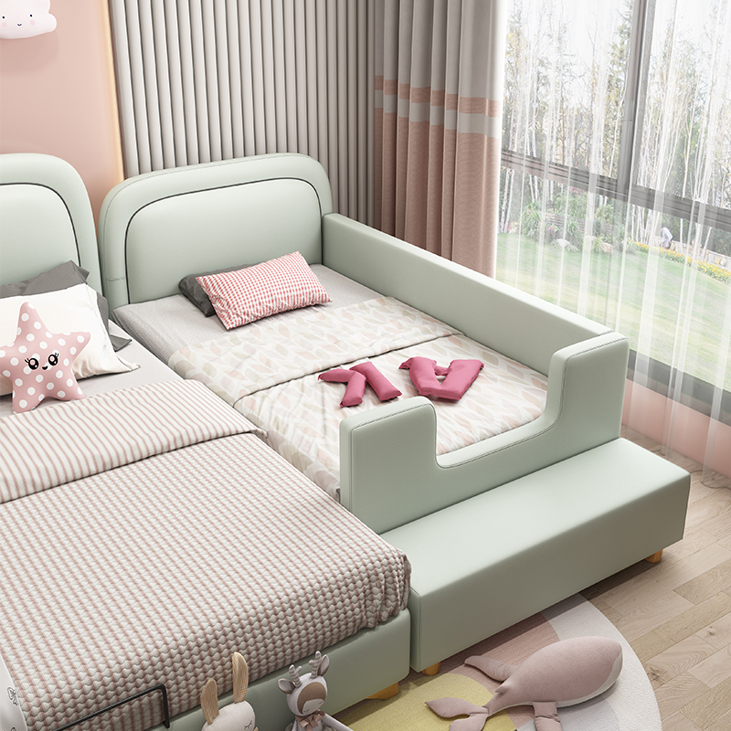 Camas De princesa para niñas y niños, Comferter moderno rosa, Cama De bebé, Loft, Camas De Dormitorio blancas, muebles para el hogar