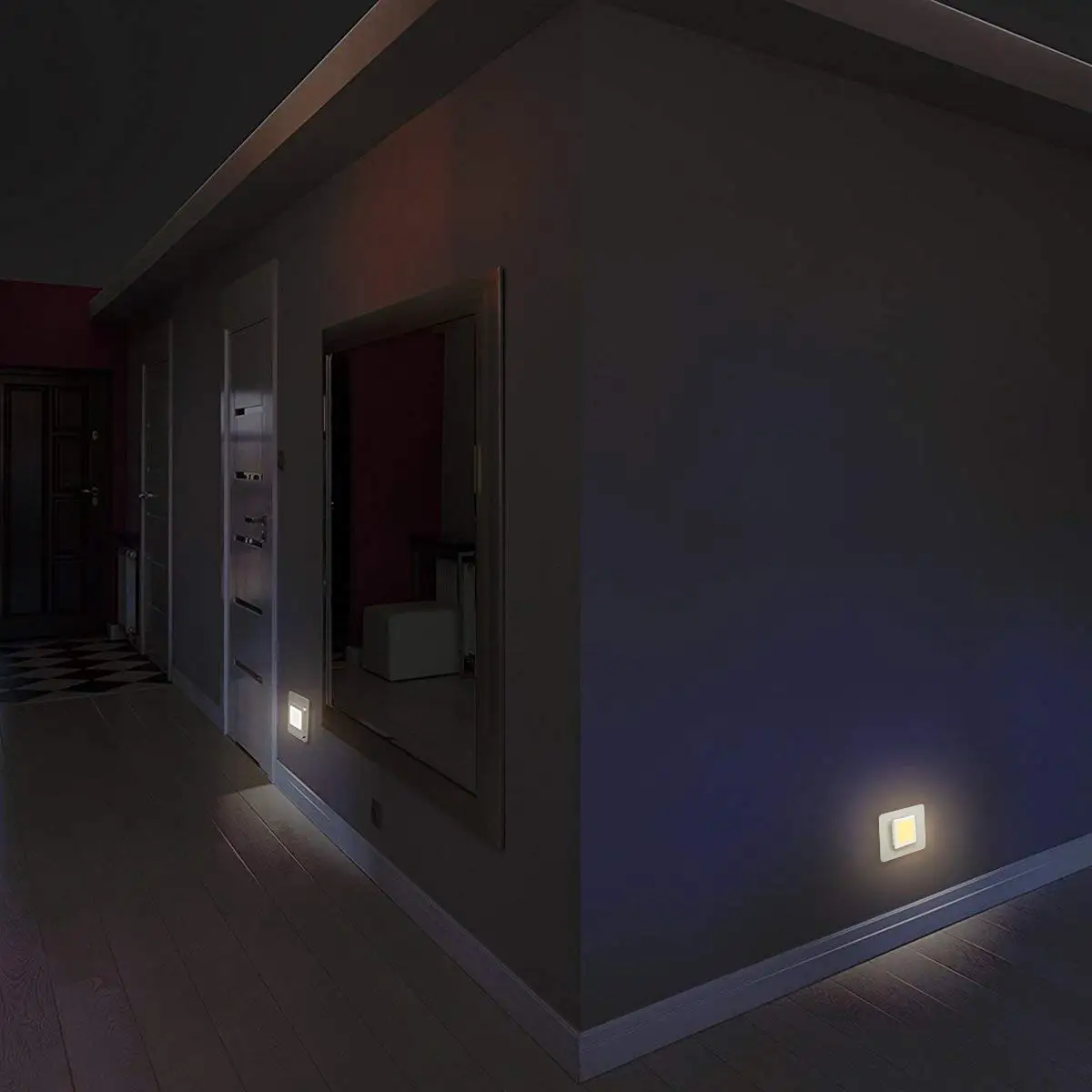 Tự Động 0.3W Đèn Ngủ Anh Cắm Ấm/Ngày Trắng Hoàng Hôn Đến Bình Minh Ánh Sáng Ban Ngày Cảm Biến Năng Lượng Thông Minh thiết Kế Tiết Kiệm Nhà Văn Phòng