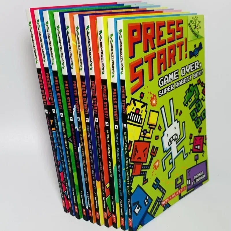 หนังสือ/ชุดกดภาษาอังกฤษเริ่มเรียน14เล่มใหม่!ซูเปอร์กระต่ายบอยฉบับอ่านหนังสือสำหรับเด็กนักเรียนการ์ตูนสำหรับเด็ก