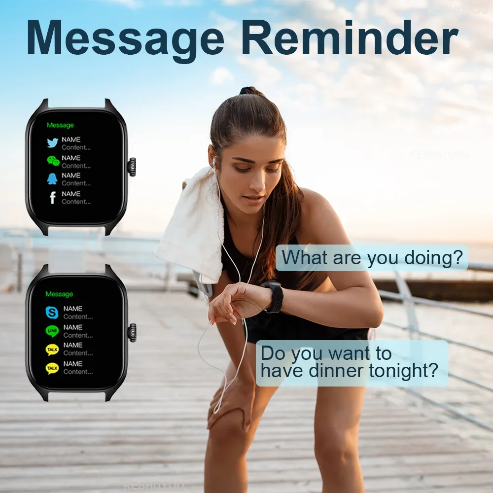 LAXASFIT Novo H9 Promax Relógio Inteligente Dial para Responder Chamadas Rastreamento de Calorias Monitoramento de Oximetria de Freqüência Cardíaca Bluetooth Smartwatch