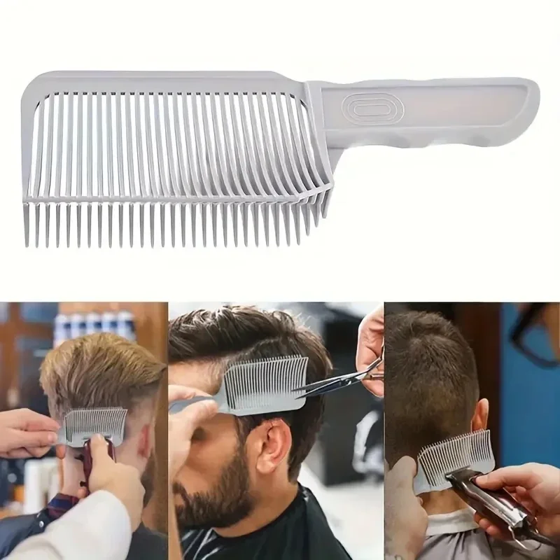 Peine para decoloración, cortadora de peluquero profesional, mezcla plana, peine para cortar cabello para hombres, cepillo para decolorar resistente al calor, herramienta de estilismo de salón