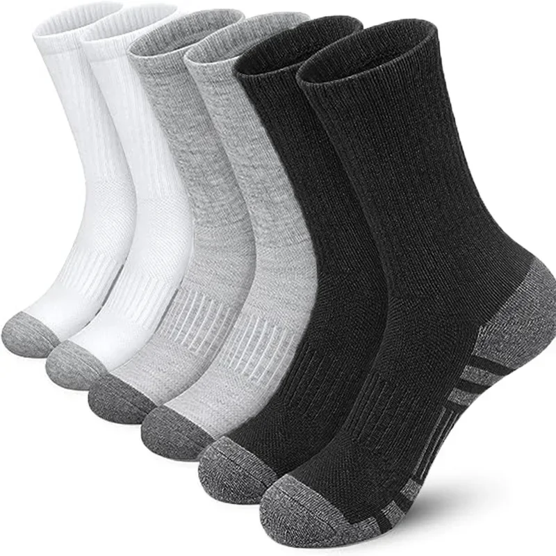 6/10/30 pares de calcetines para correr para hombre suaves y cómodos de alta calidad calcetines deportivos de baloncesto transpirables y transpirables que absorben el sudor de verano