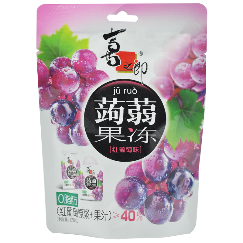 Kizhilang Konjac Jelly 4.24oz(120g)*2 Packs Fruit jelly, refreshing food