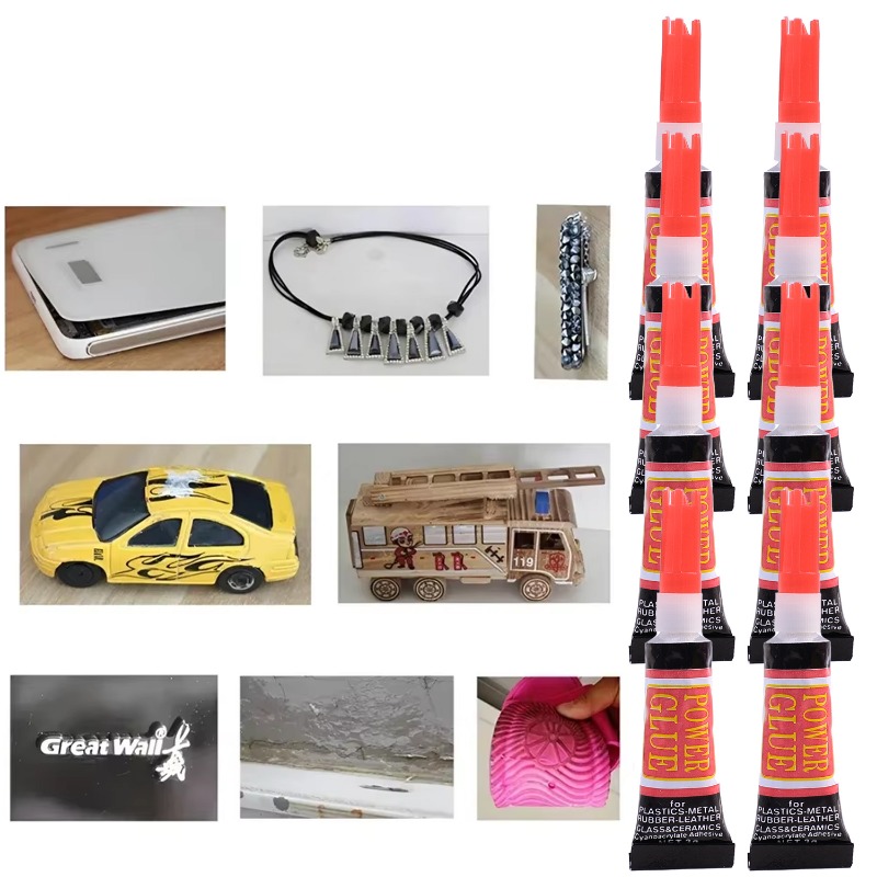 20 Stück flüssiger Superkleber, Holz, Gummi, Metall, Glas, Cyanacrylat-Kleber, Schreibwarenladen, Nagelgel 502, sofort starke Bindung, Leder