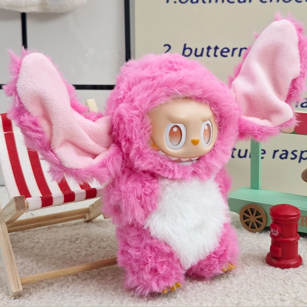 Одежда для Labubu, милое платье-кукла 17 см, плюшевый комплект, комплект животных, милая модная одежда со слоном, плюшевый комплект с животными, крутой комплект