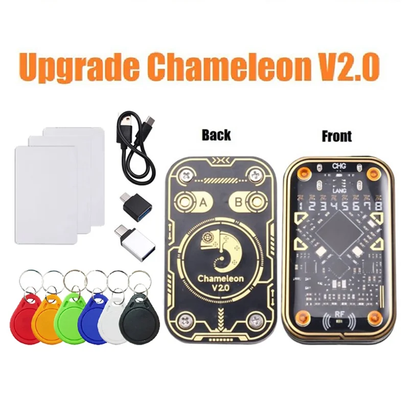 Nachrichten Chameleon Ultra V2.0 RFID Smart Chip Reader NFC Duplicator + 3XCUID 6XUID Schlüsselbund 125Khz 13,56Mhz Karte Dekodieren RFID Reader
