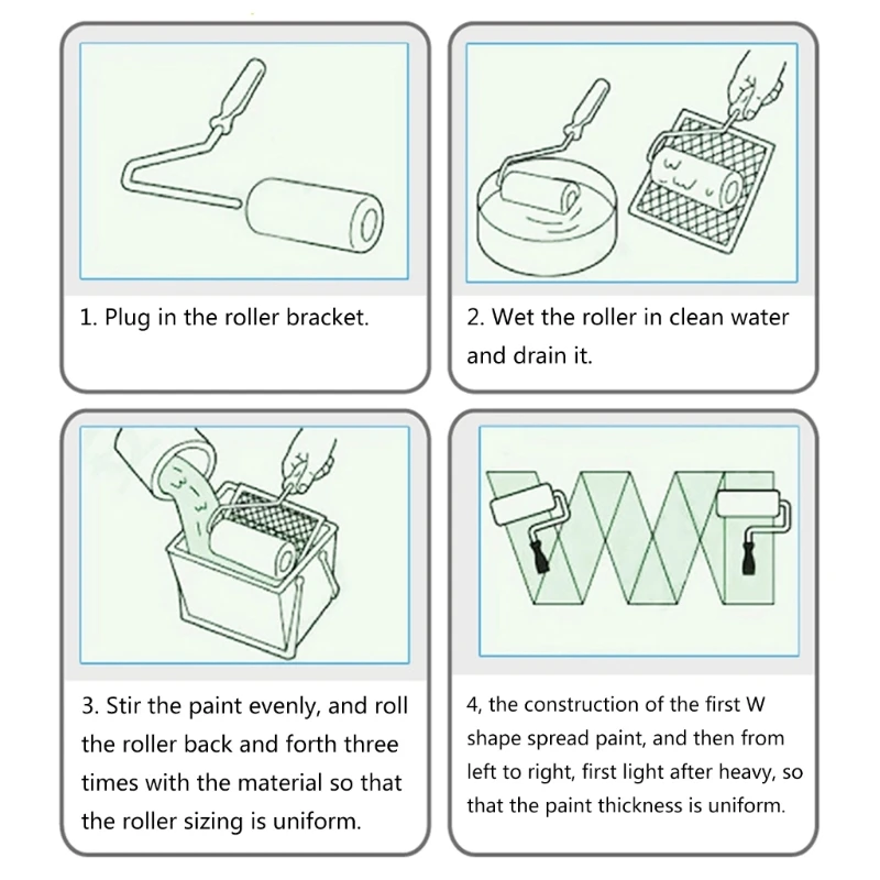Ergonomic 9.8 นิ้วแปรงลูกกลิ้ง Putty Roller ลูกกลิ้งทำความสะอาดลูกกลิ้งพิเศษสำหรับ Putty สำหรับใช้ Putty & Rolling