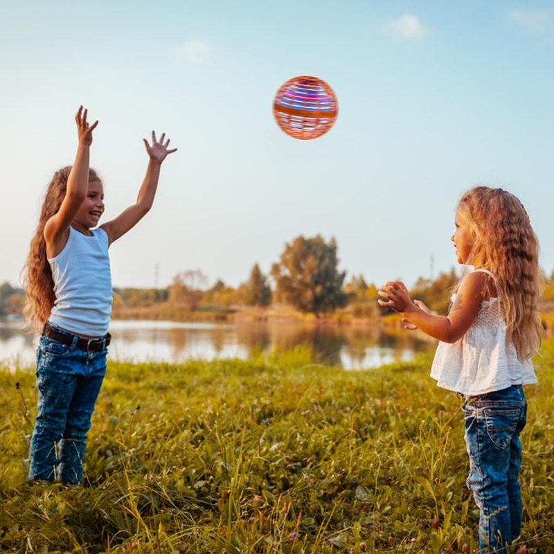 Brinquedo de bola voadora 2025 controlado à mão Boomerang Hover Ball Brinquedos Fidget Flying Spinner com luzes mágicas