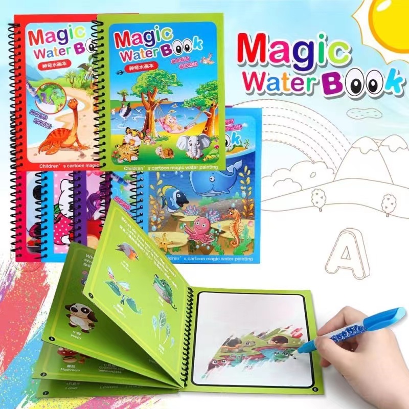 NOWOŚĆ Magiczne książki do rysowania wodą dla dzieci Kolorowanki do malowania Zabawki dla dzieci Urodziny Boże Narodzenie Nowy Rok Prezent dla chłopców i dziewczynek NOWOŚĆ