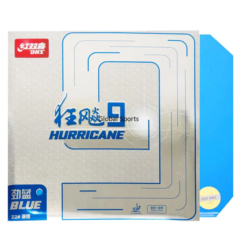 Original DHS Hurricane 9 goma de tenis de mesa colorida goma de Ping Pong Original esponja dura elástica pegajosa