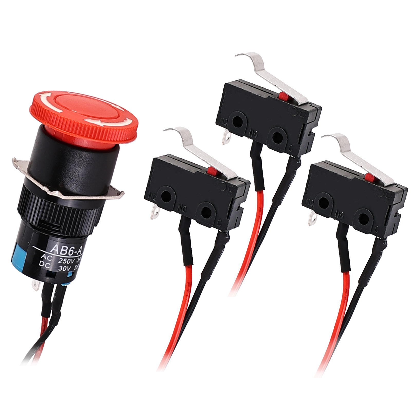 Limit Switch Emergency Stop Switch Part Laser Engraving Machine Accessories for CNC 3018 PRO /3018 Max /3020 Plus Router