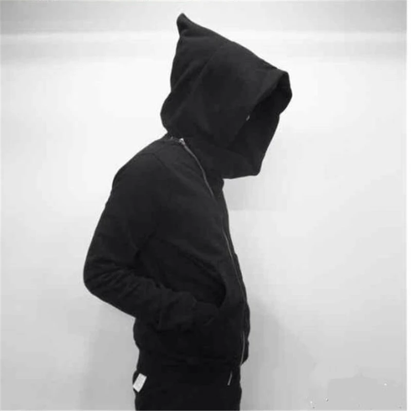 Novos moletons masculinos com zíper cardigan harajuku preto moletom hip hop estilo swag skate streetwear manto casaco com capuz