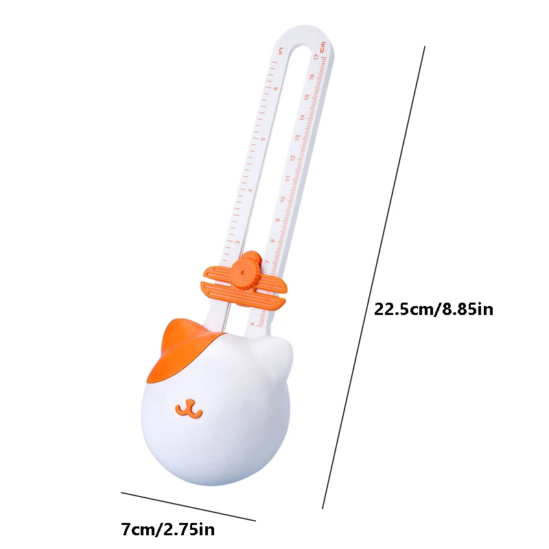360-degree circular cutter, adjustable paper cutter with measuring scale - manual office tool, for precise circular cutting