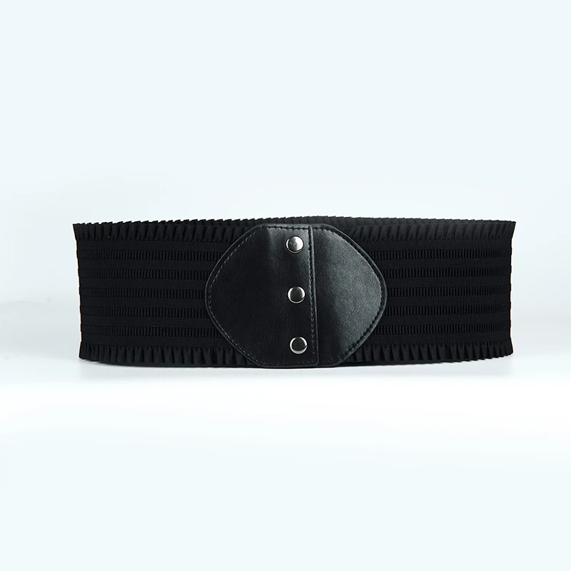 High Elastic Elastic Women's Belt Bohemian Elastic Pu Belt Women's Elastic Tight Waist Belt Jeans Dress Elastic Wide Belt