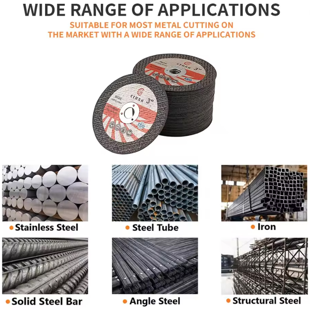 5/10 Uds 75mm 3 pulgadas Mini disco de aleta de rueda cortada de resina rueda de circonio disco de corte de resina Circular para herramienta de amoladora angular