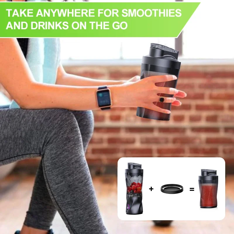 Elektrische draagbare sapcentrifuge Vers fruitmixer 700 ml Multifunctionele USB oplaadbare shakes Smoothie Blender Outdoor mengbeker