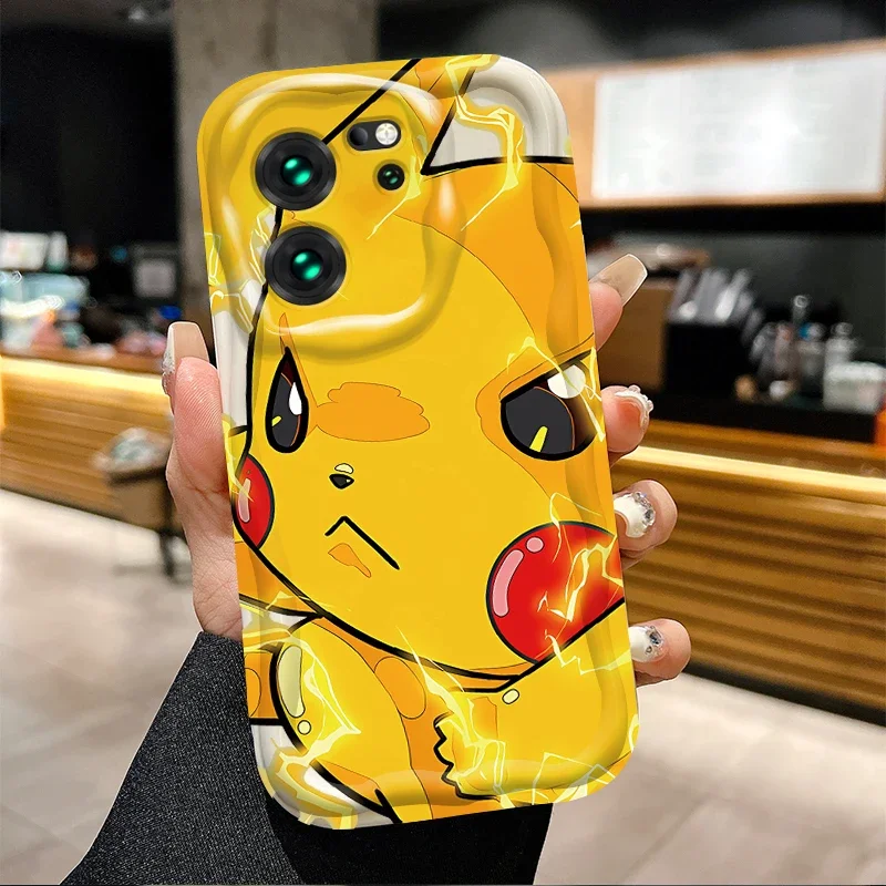 Casing Pokemon Pikachu Gengar, untuk Xiaomi 14T 13T 12T 13 12 11 11i Lite 5G 10T POCO X5 X6 Pro X3 NFC X4 GT F3 F4 F5 F6 M6 M5S C65