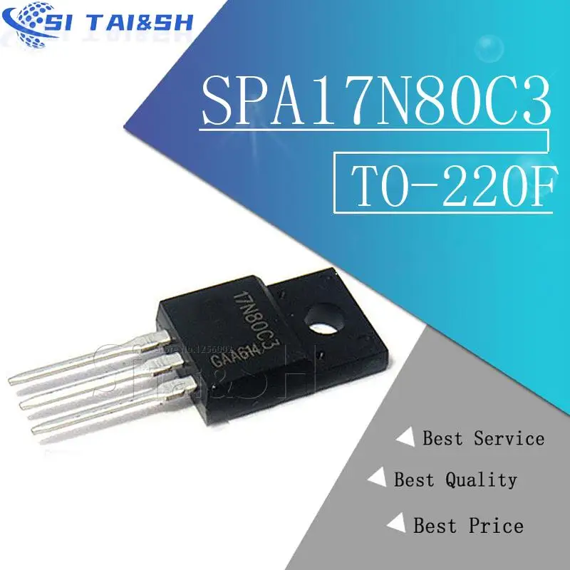 Si Tai&SH 5PCS SPA17N80C3 17N80C3 17A 800V N F Sistema de datos