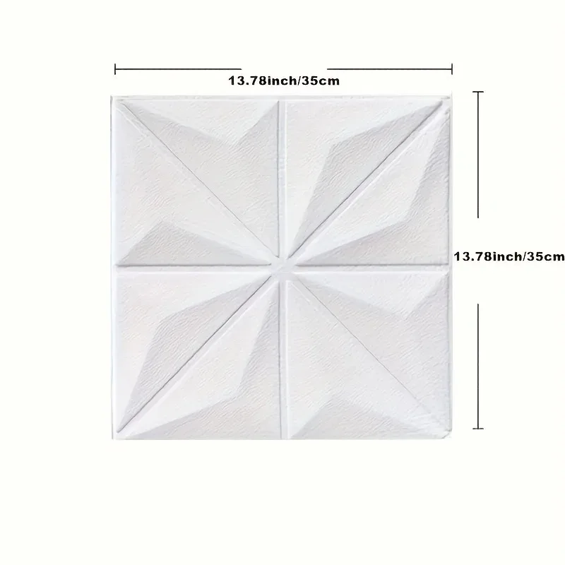 35*35 ซม.เพดานห้องนอน 3D สติ๊กเกอร์ติดผนังวอลล์เปเปอร์ตกแต่งห้อง Anti-collision พื้นหลังกันน้ํา Peel และ Stick ตกแต่ง ﻿