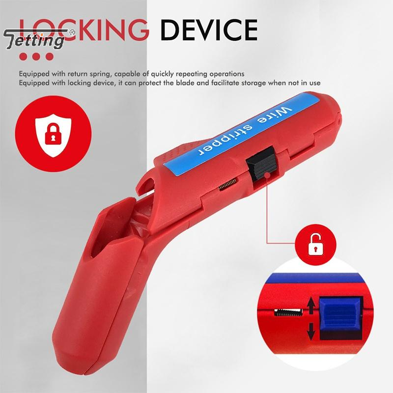 Multifunctioneel kabelstripgereedschap Draagbare gebogen handgreep Draadstripper Elektricien Bedrading Strippen Draadknipper Handgereedschap