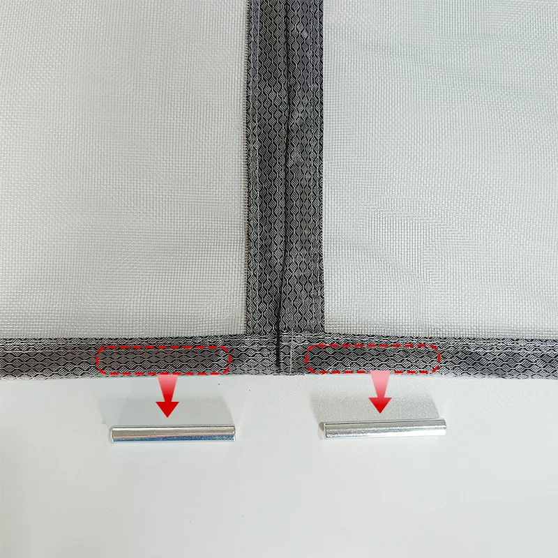 Gray magnetic mosquito net,custom sized curtains,door screen,invisible net,Magnetic self-priming screen door，Mosquito prevention