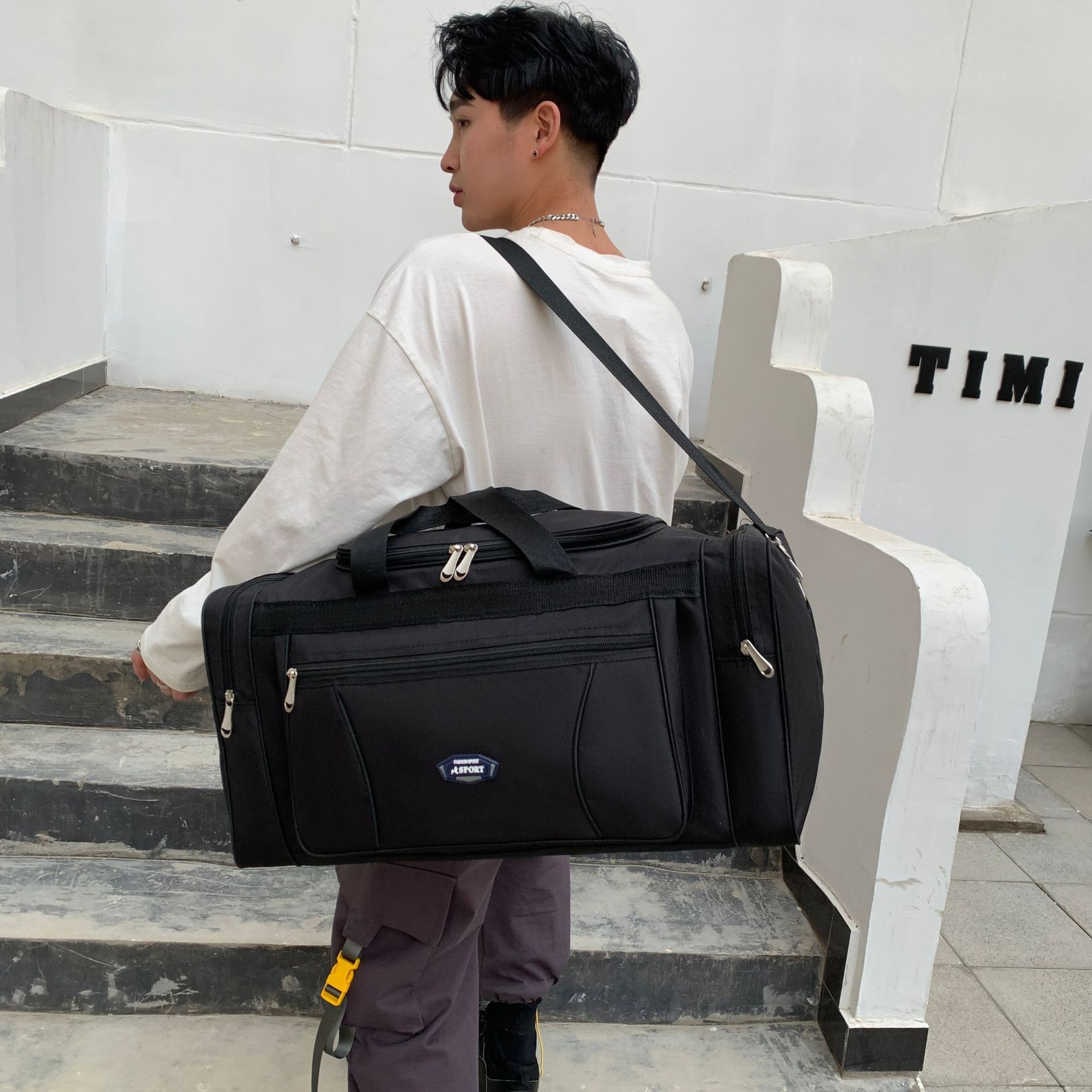 Oxford à prova dwaterproof água sacos de viagem dos homens bagagem de mão grande saco de viagem negócios grande capacidade fim de semana duffle saco de viagem saco de fitness