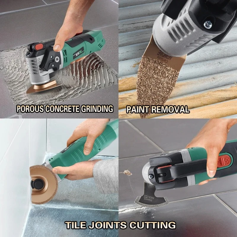 Quick Release Oscillating Tool Saw Blades - Carbide Grinding Blades for Multi Tool Fit Dewalt Black&Decker Fein