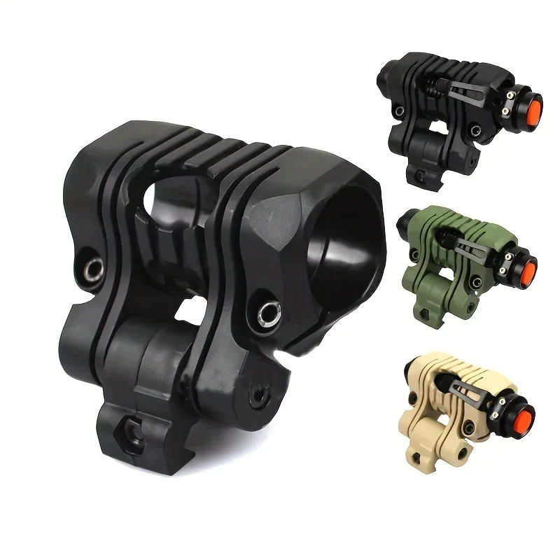 BOOIU QUICK RELEASE ผู้ถือไฟฉายแบบพกพา 25 มม.ไฟฉายคลิป Rail CLAMP Mount Fast HELMET CLIP Mount อุปกรณ์เสริม