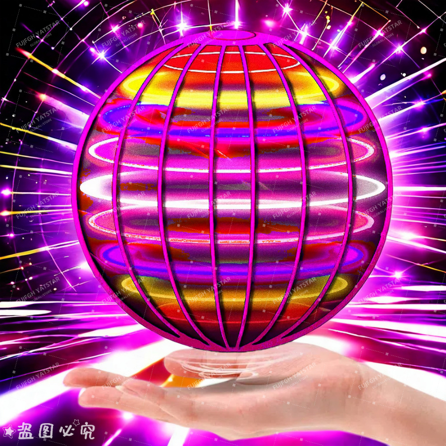 Boule volante Boomerang Flyorb magique avec lumières LED Drone Hover Ball Fly Nova Orb Flying Spinner Fidget jouets enfants cadeau de famille