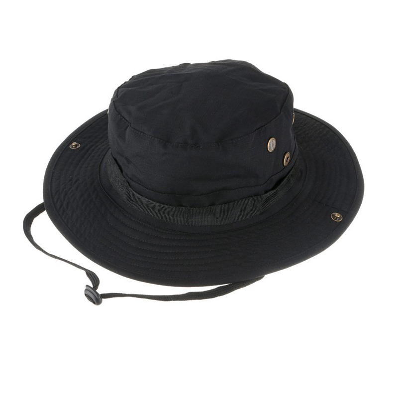 Sombreros Boonie tácticos de camuflaje para acampar, cubo para escalar, sombrero de francotirador para hombres, gorra para pesca al aire libre, senderismo, gorras Boonie protectoras solares