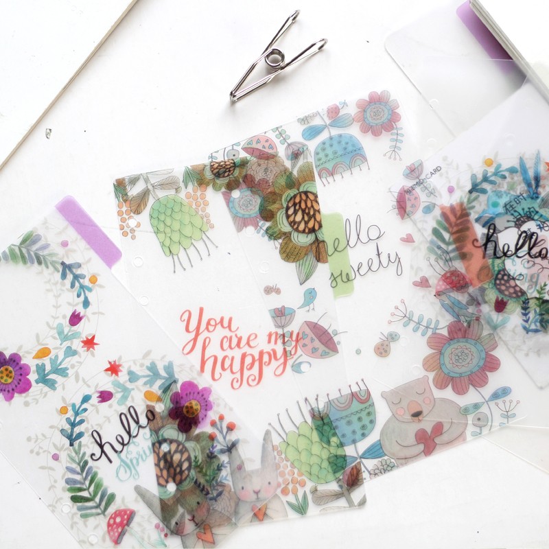 Журнал GO, 5 шт., разделитель индекса из ПВХ, только для вкладышей A5 A6, спиральная переплет, дневник, индексный блокнот, блокноты с вкладышами