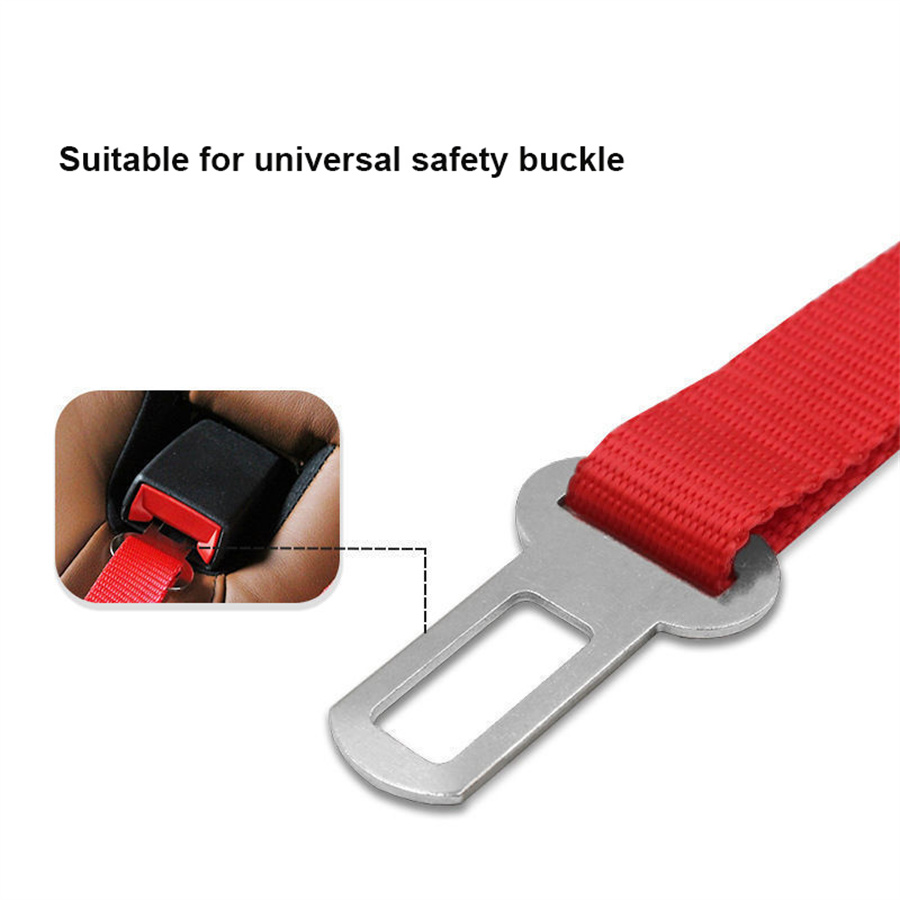 Ceinture de sécurité de voiture pour chien et chat, 1 pièce, adaptée à une boucle de sécurité universelle, corde de sécurité réglable, ceintures de sécurité pour chien, Accessoires pour chiens