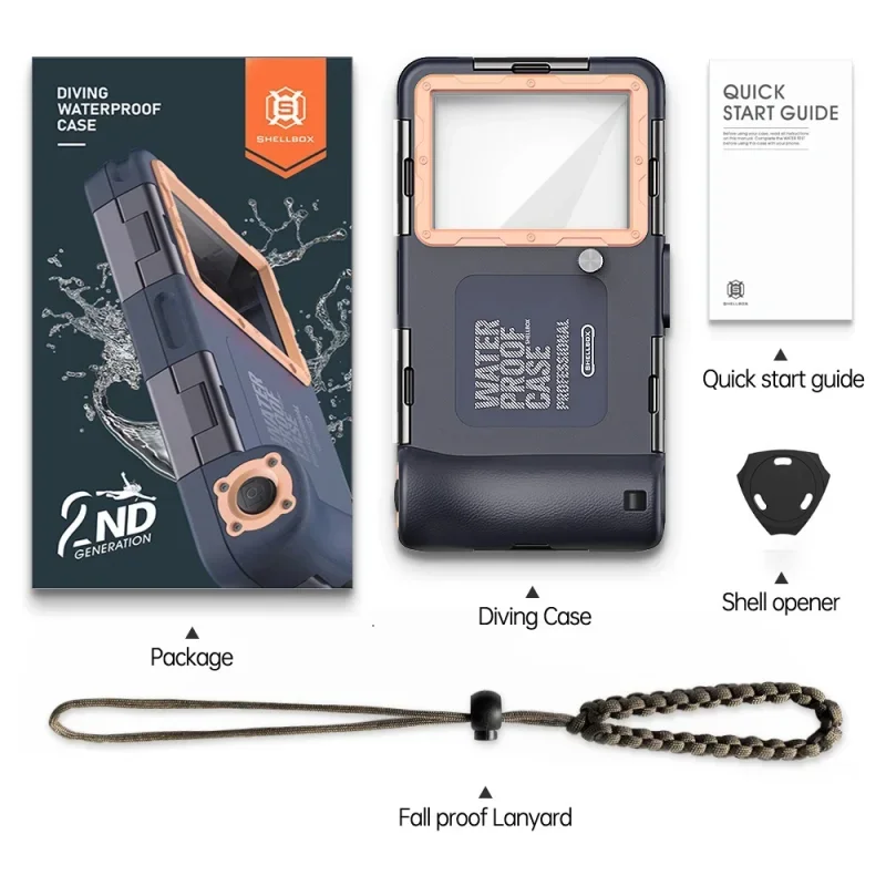 Recién actualizado IP68 estándar 15M/50 pies buceo/fotografía de natación buceo profesional funda de teléfono impermeable accesorios de playa