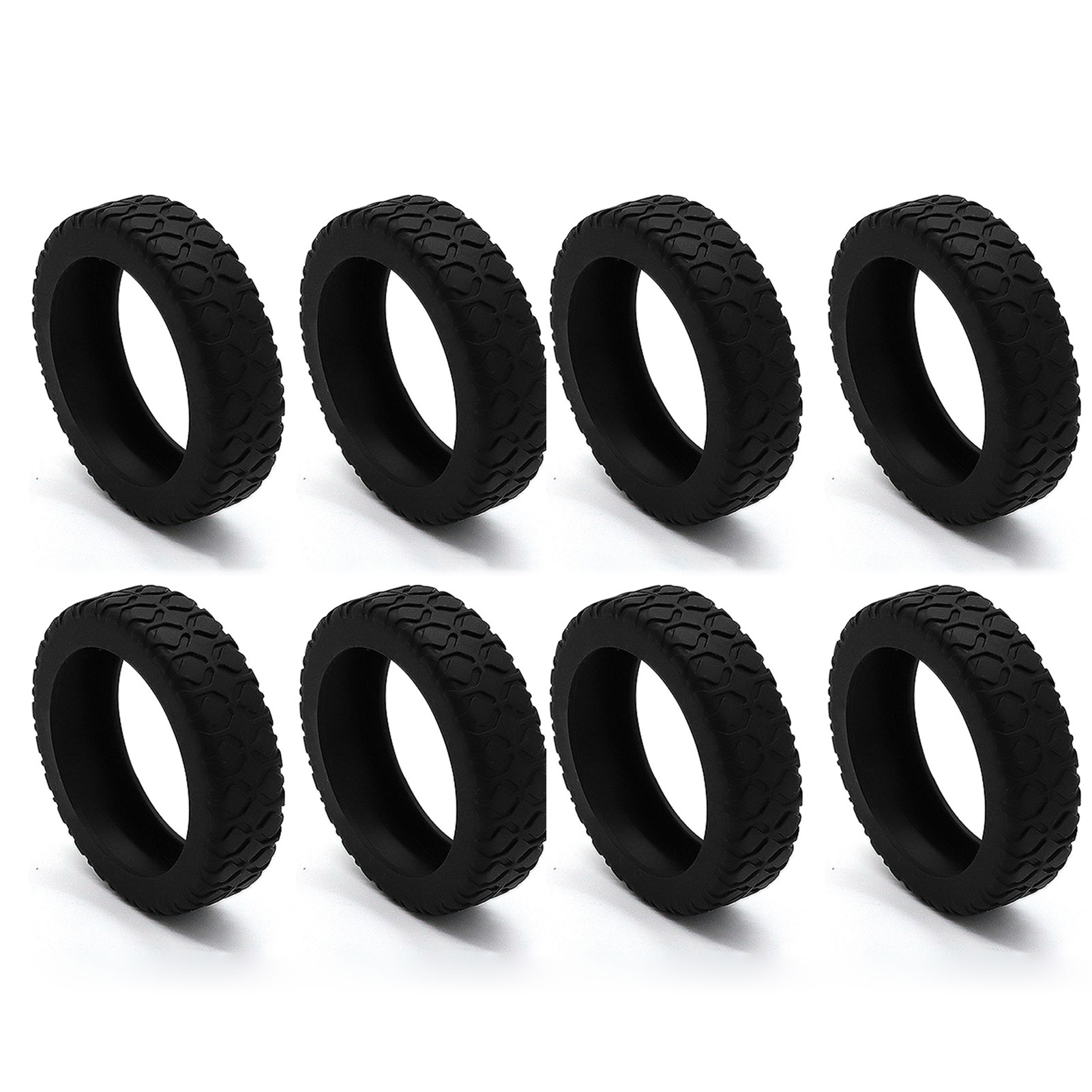 Cubierta protectora de silicona para rueda de equipaje, accesorio de maleta, antideslizante, funda de carro, funda silenciosa, 8/4 piezas