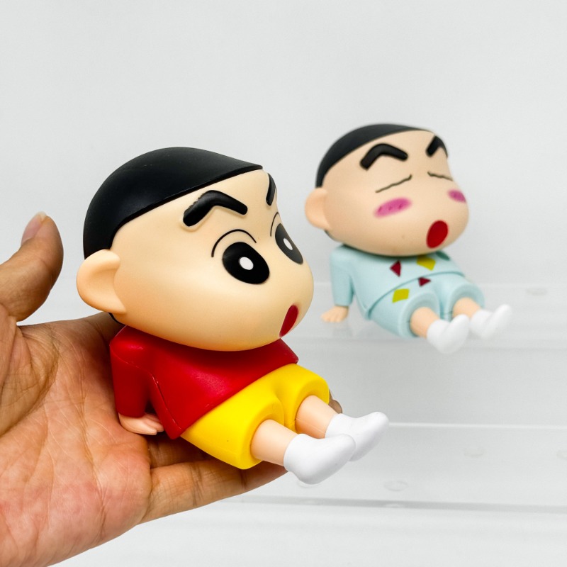 Anime Crayon Shin-Chan Handy Halter Desktop Ornamente Action-figuren Modell Statue puppe Spielzeug Geschenke