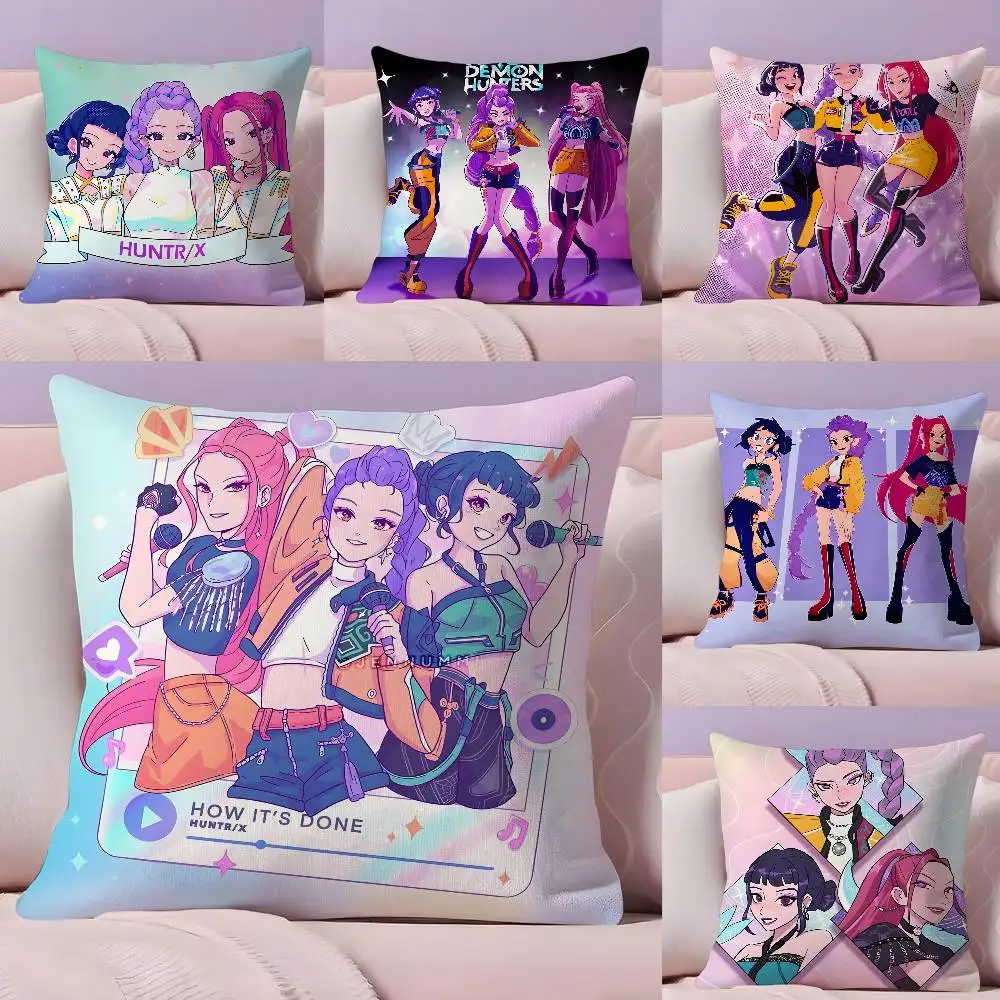 Hot movie KPopS D-Demon H-Hunters Pillow Case Pillowcase Ultra Soft Skin Friendly Fabric Cloud Like Comfort & Concealed Zipper