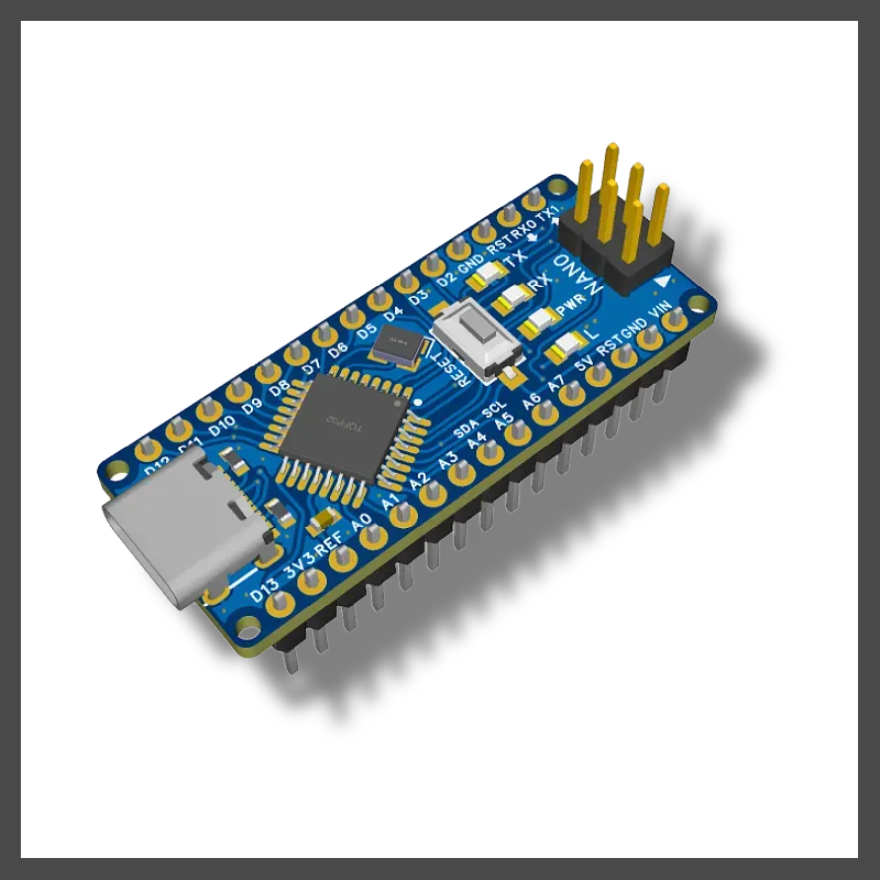 Arduino Nano 3.0 Compatible Development Board – Type-C ATmega328PB MCU, CH340C Driver, High-Quality Replacement Model N00010