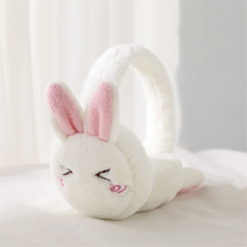 겨울 따뜻한 귀마개 만화 토끼 모양 사랑스러운 플러시 귀마개 여자 여자 어린이 헤드폰 귀마개 솔리드 귀여운 따뜻한 Earlap