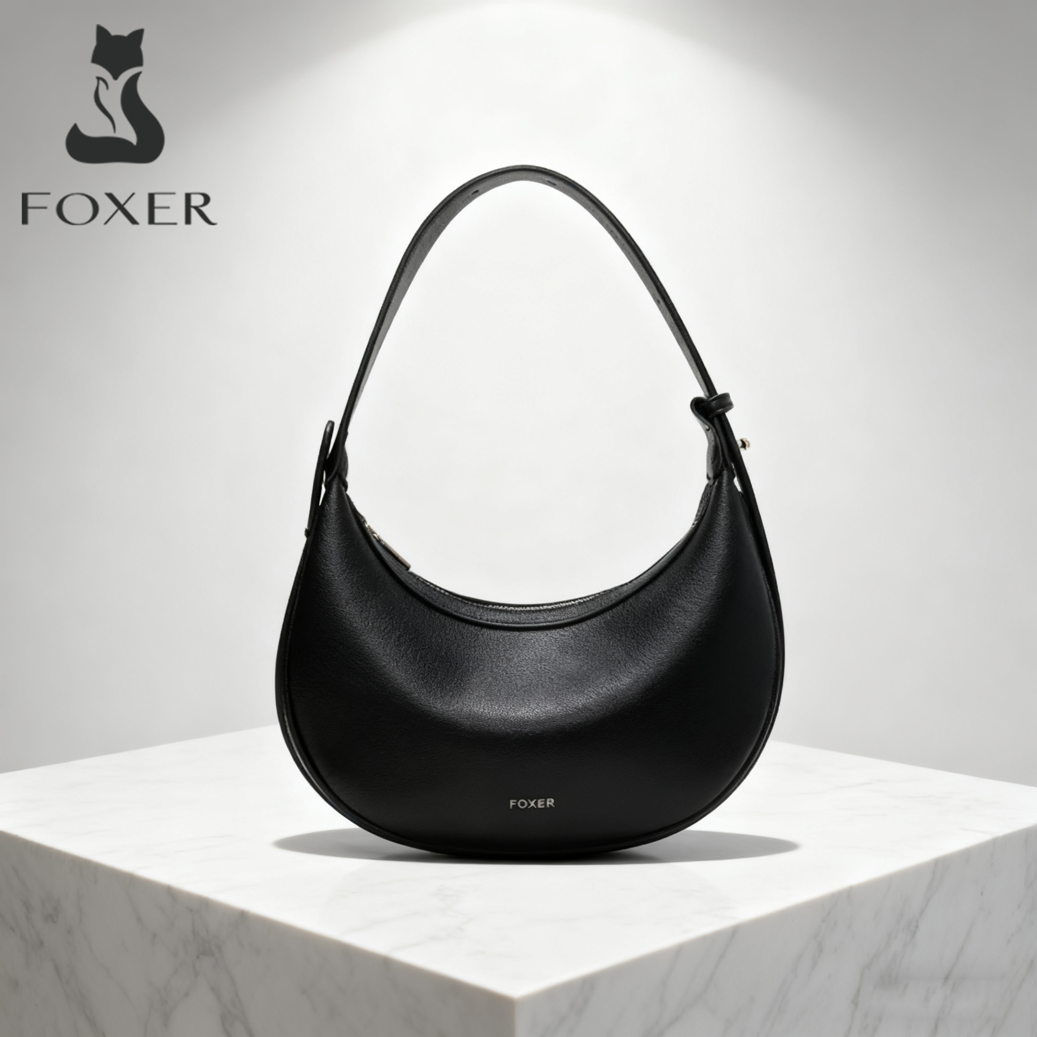 FOXER женская модная маленькая сумка на плечо Lady 2025 зимняя сумка через плечо в форме полумесяца сумка для подмышек идеальный подарок для жены